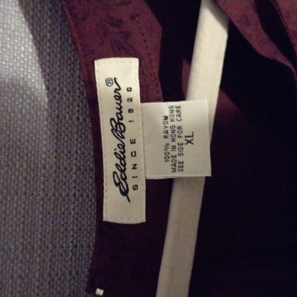 Eddie Bauer Burgundy Dress - Picture 3 of 8